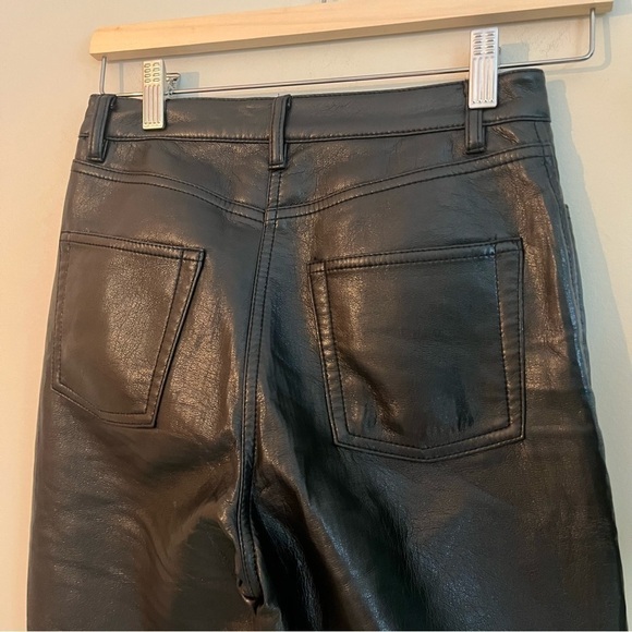 Aritizia Wilfred Melina Vegan Leather Black Pants - Picture 9 of 11